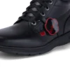 Kelland Hi in pelle nera, modello unisex per ragazzi Kelland Hi in pelle nera, modello unisex per ragazzi