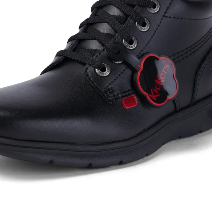 Kelland Hi in pelle nera, modello unisex per ragazzi Kelland Hi in pelle nera, modello unisex per ragazzi