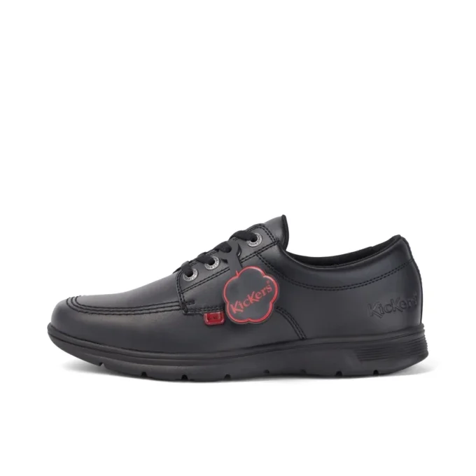 Kelland Lo in pelle nera, modello unisex per ragazzi Kelland Lo in pelle nera, modello unisex per ragazzi