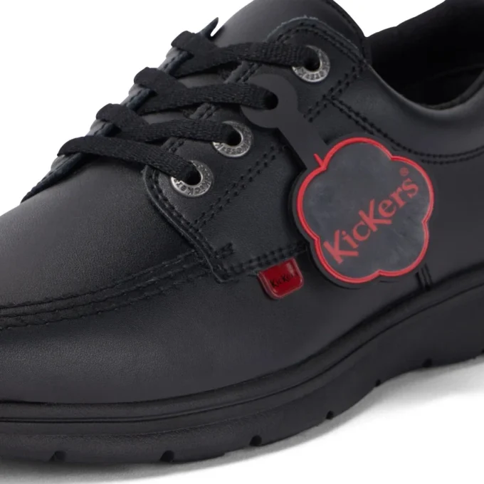 Kelland Lo in pelle nera, modello unisex per ragazzi Kelland Lo in pelle nera, modello unisex per ragazzi