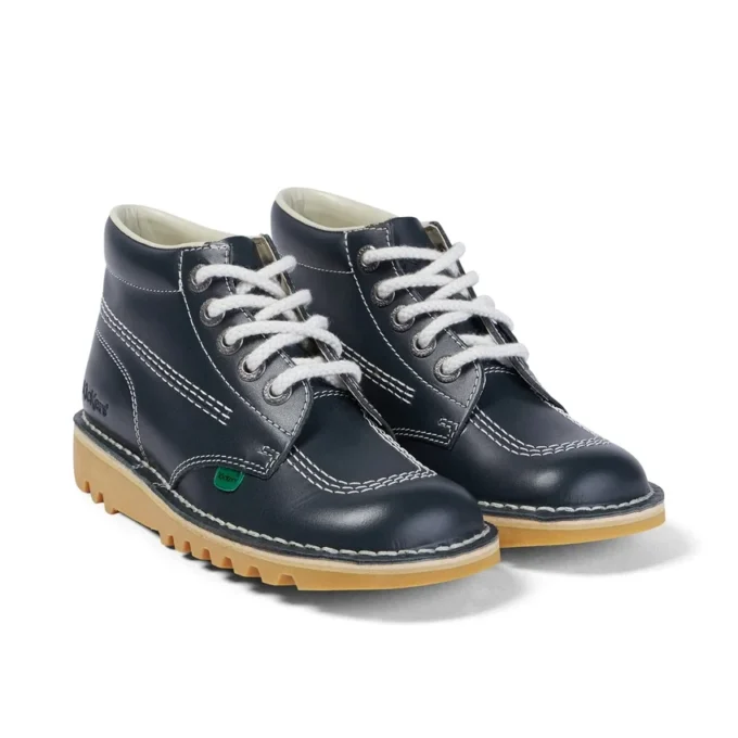 Kick Hi Core Navy in pelle unisex per adulti Kick Hi Core Navy in pelle unisex per adulti