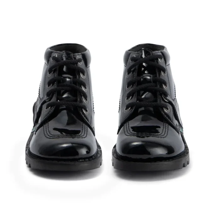 Kick Hi da donna in pelle alternativa verniciata nera Kick Hi da donna in pelle alternativa verniciata nera