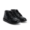 Kick Hi da donna in pelle alternativa verniciata nera Kick Hi da donna in pelle alternativa verniciata nera