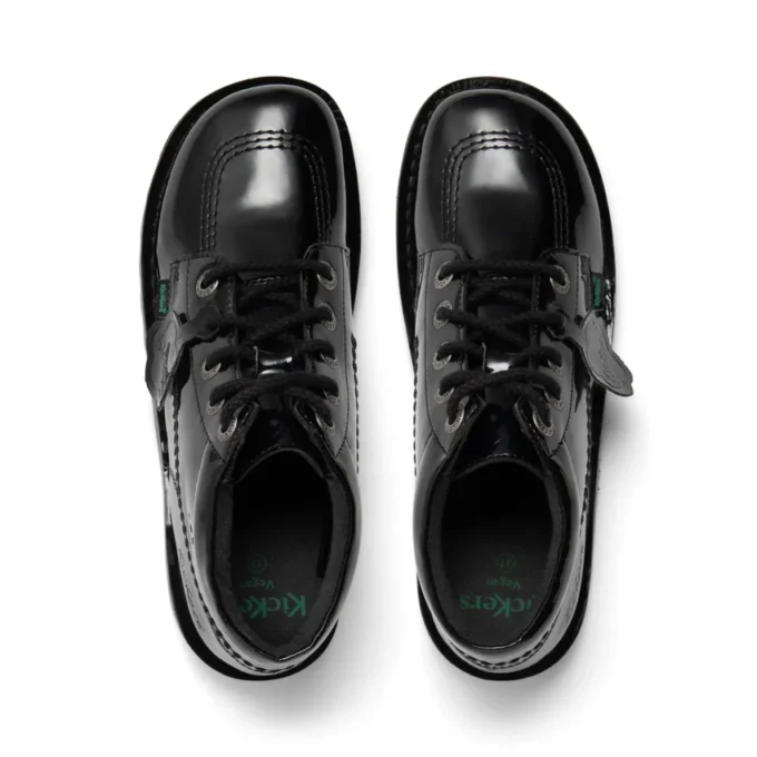 Kick Hi da donna in pelle alternativa verniciata nera Kick Hi da donna in pelle alternativa verniciata nera
