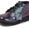 Kick Hi Galactic in vernice viola per bambine Kick Hi Galactic in vernice viola per bambine