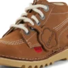Kick Hi Hi Zip in nabuk per bambini, unisex, color cuoio Kick Hi Hi Zip in nabuk per bambini, unisex, color cuoio