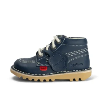 Kick Hi Hi Zip in pelle alternativa blu navy unisex per neonati