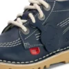 Kick Hi Hi Zip in pelle alternativa blu navy unisex per neonati Kick Hi Hi Zip in pelle alternativa blu navy unisex per neonati