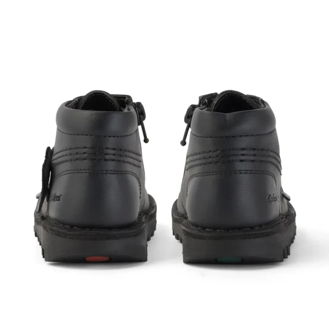 Kick Hi Hi Zip in pelle alternativa, unisex per neonati, nero Kick Hi Hi Zip in pelle alternativa, unisex per neonati, nero