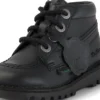 Kick Hi Hi Zip in pelle alternativa, unisex per neonati, nero Kick Hi Hi Zip in pelle alternativa, unisex per neonati, nero
