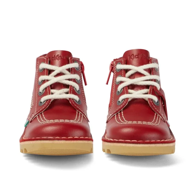 Kick Hi Hi Zip in pelle per neonati unisex, rosso Kick Hi Hi Zip in pelle per neonati unisex, rosso