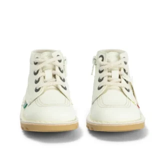 Kick Hi Hi Zip in similpelle per neonati unisex, bianco
