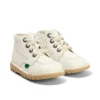 Kick Hi Hi Zip in similpelle per neonati unisex, bianco Kick Hi Hi Zip in similpelle per neonati unisex, bianco