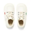 Kick Hi Hi Zip in similpelle per neonati unisex, bianco Kick Hi Hi Zip in similpelle per neonati unisex, bianco