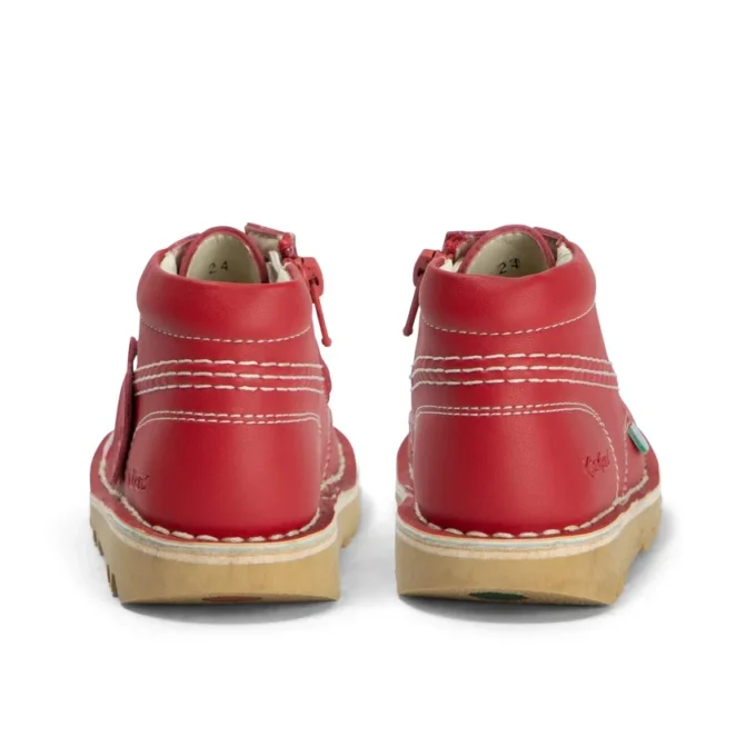 Kick Hi Hi Zip in similpelle per neonati unisex, rosso Kick Hi Hi Zip in similpelle per neonati unisex, rosso
