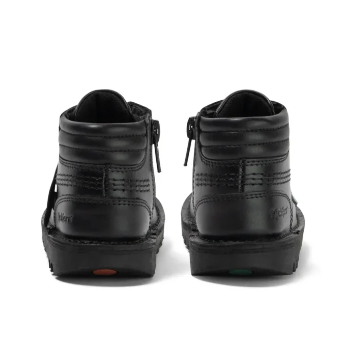 Kick Hi imbottite in pelle nera per bambini Kick Hi imbottite in pelle nera per bambini