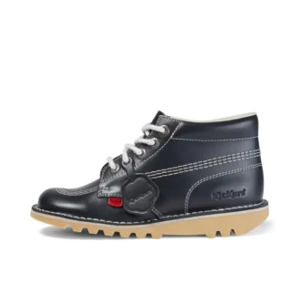 Kick Hi in pelle blu navy da donna