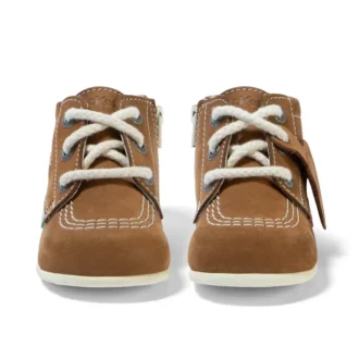 Kick Hi in pelle marrone chiaro per neonati
