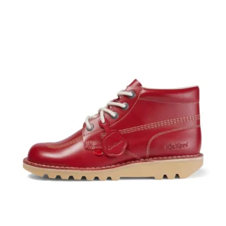 Kick Hi in pelle rosso da uomo