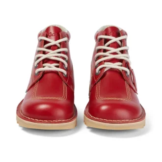 Kick Hi in pelle rosso da uomo