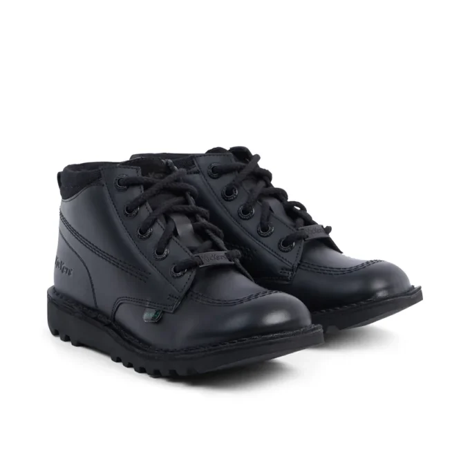 Kick Hi Mix Mesh Leather Black Unisex per ragazzi Kick Hi Mix Mesh Leather Black Unisex per ragazzi