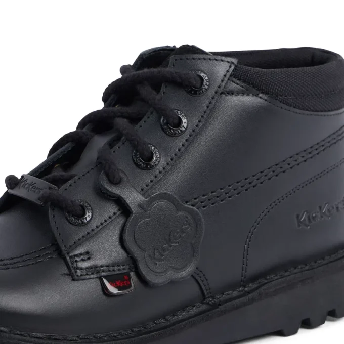 Kick Hi Mix Mesh Leather Black Unisex per ragazzi Kick Hi Mix Mesh Leather Black Unisex per ragazzi