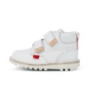 Kick Hi Roll in pelle bianca unisex per neonati Kick Hi Roll in pelle bianca unisex per neonati
