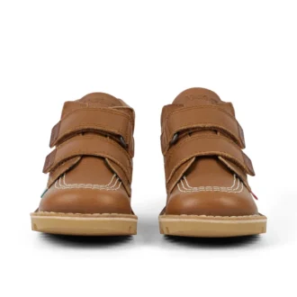 Kick Hi Roll in pelle marrone chiaro, unisex per neonati