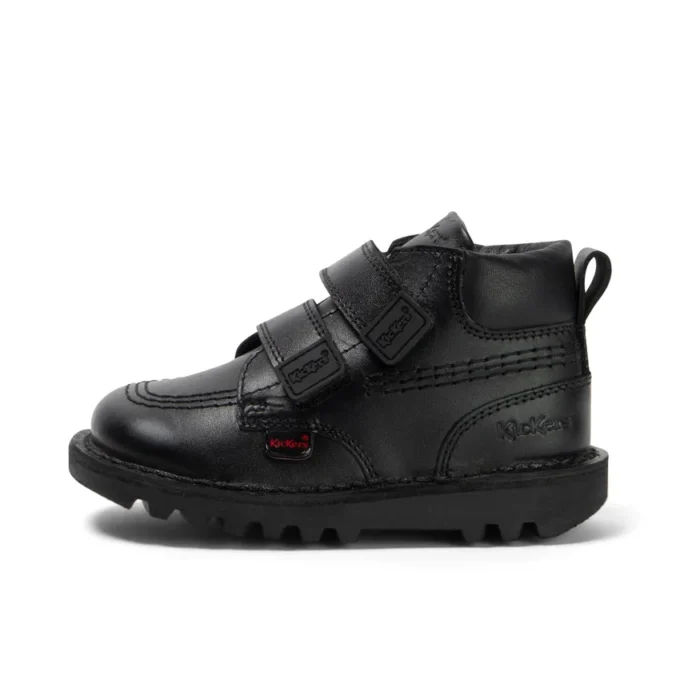 Kick Hi Roll in pelle nera per bambini Kick Hi Roll in pelle nera per bambini
