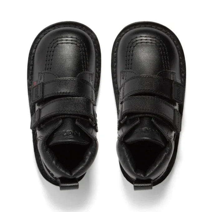 Kick Hi Roll in pelle nera per bambini Kick Hi Roll in pelle nera per bambini