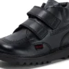 Kick Hi Roll in pelle nera per bambini Kick Hi Roll in pelle nera per bambini