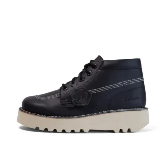 Kick Hi Stack in pelle alternativa per adulti unisex, nero