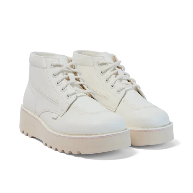 Kick Hi Stack in similpelle per adulti unisex, bianco Kick Hi Stack in similpelle per adulti unisex, bianco