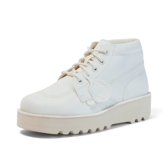 Kick Hi Stack in similpelle per adulti unisex, bianco Kick Hi Stack in similpelle per adulti unisex, bianco
