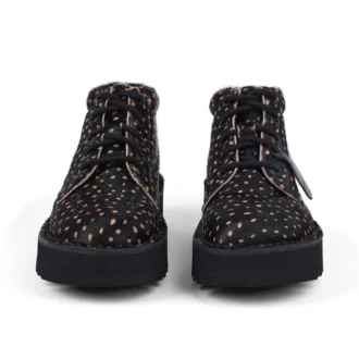Kick Hi Stack Spot in pelle nera unisex per adulti