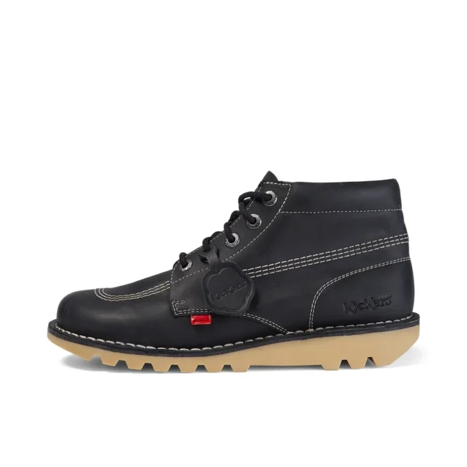 Kick Hi unisex per adulti, nero/bianco