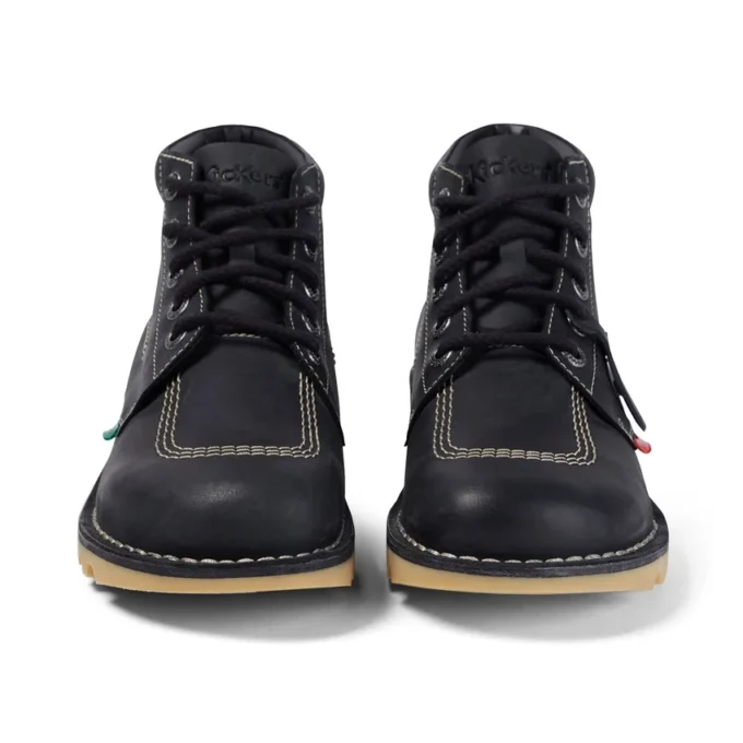 Kick Hi unisex per adulti, nero/bianco