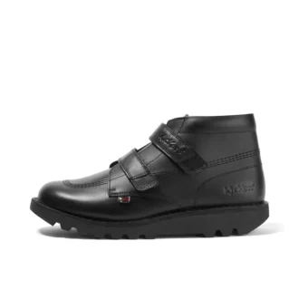 Kick Hi Vel in pelle nera unisex per ragazzi Kick Hi Vel in pelle nera unisex per ragazzi