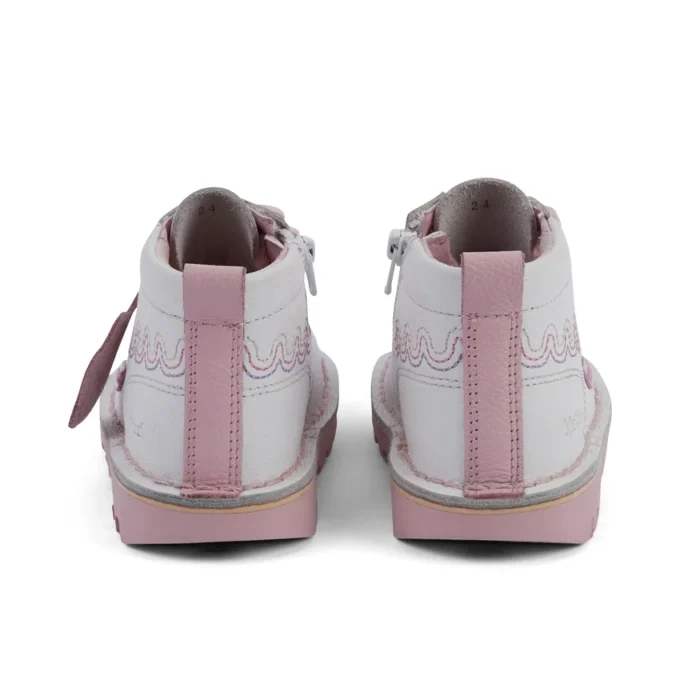 Kick Hi Wave in pelle bianca per bambine Kick Hi Wave in pelle bianca per bambine