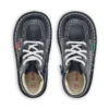 Kick Hi Zip in pelle blu navy unisex per neonati Kick Hi Zip in pelle blu navy unisex per neonati