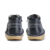 Kick Hi Zip in pelle blu navy unisex per neonati Kick Hi Zip in pelle blu navy unisex per neonati