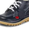 Kick Hi Zip in pelle blu navy unisex per neonati Kick Hi Zip in pelle blu navy unisex per neonati