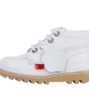 Kick Hi Zip in pelle per neonati unisex, bianco Kick Hi Zip in pelle per neonati unisex, bianco