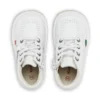 Kick Hi Zip in pelle per neonati unisex, bianco Kick Hi Zip in pelle per neonati unisex, bianco