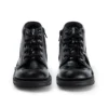 Kick Hi Zip in similpelle e vernice nera per ragazze Kick Hi Zip in similpelle e vernice nera per ragazze