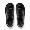 Kick Hi Zip in similpelle e vernice nera per ragazze Kick Hi Zip in similpelle e vernice nera per ragazze