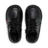 Kick Hi Zip in similpelle nero unisex per neonati