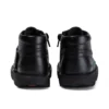 Kick Hi Zip in similpelle nero unisex per neonati