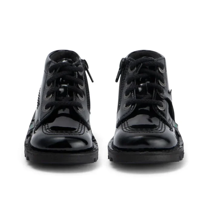 Kick Hi Zip in similpelle per bambine, nero Kick Hi Zip in similpelle per bambine, nero