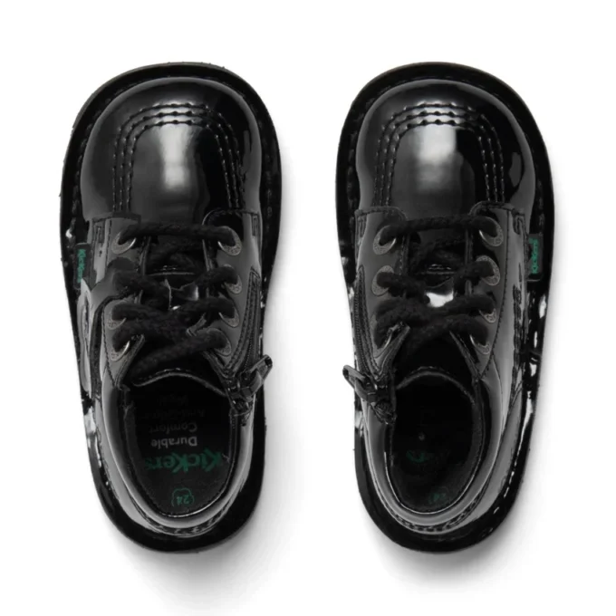 Kick Hi Zip in similpelle per bambine, nero Kick Hi Zip in similpelle per bambine, nero